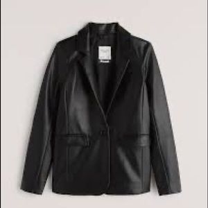 Abercrombie Leather Blazer